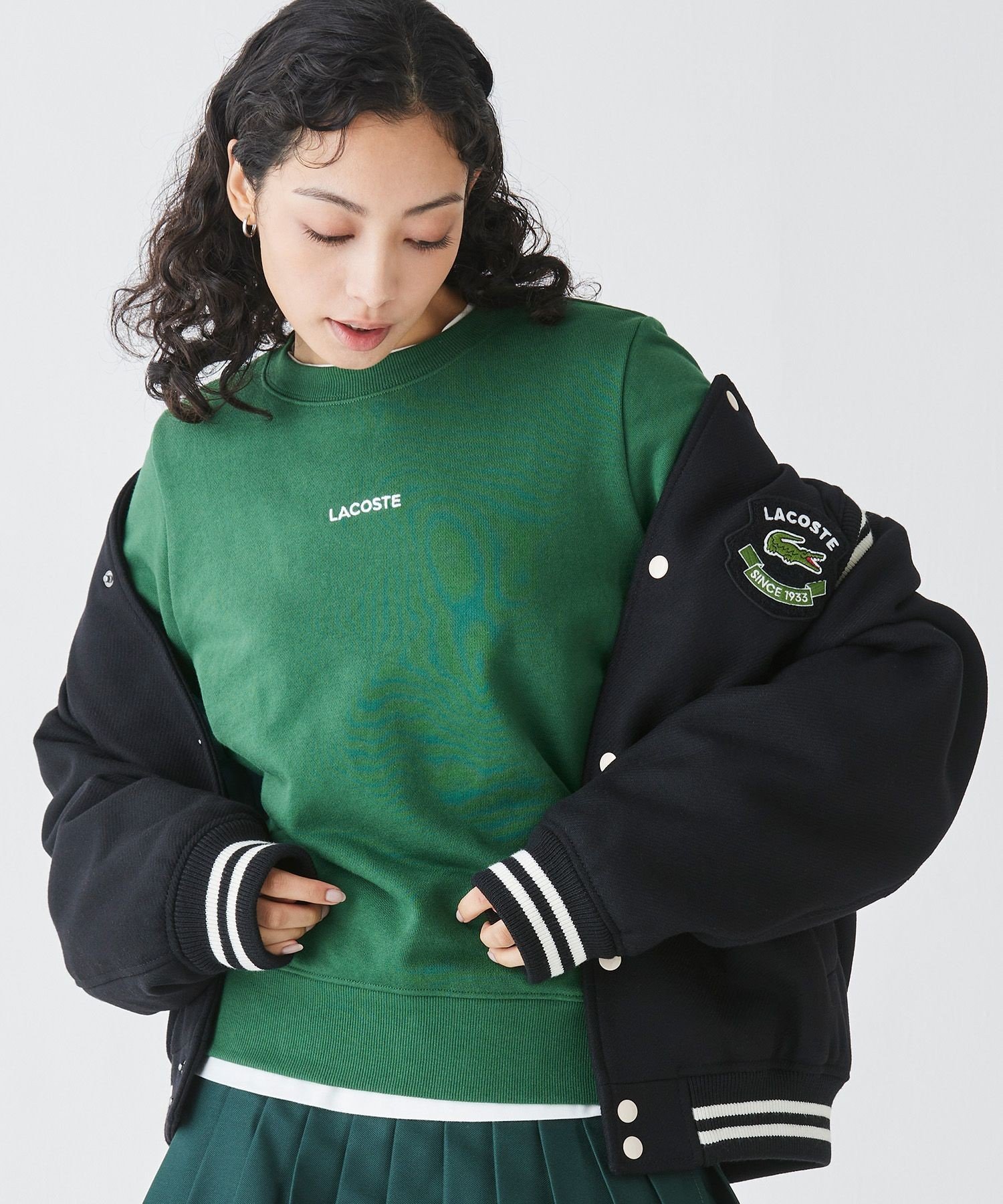 LACOSTE｜ウールバーシティジャケット / ウールスタジャン 中綿