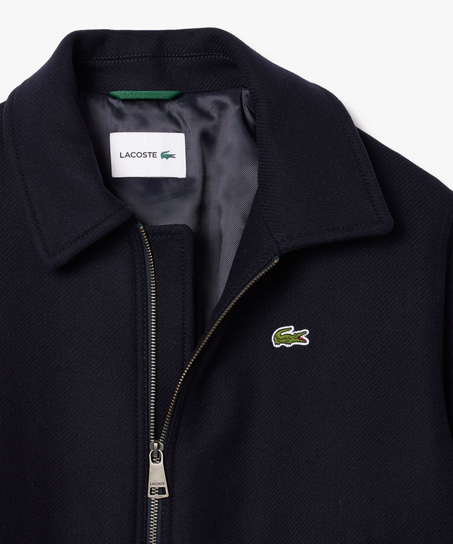 LACOSTE｜裏地キルティング 中綿 ウールアビエイタージャケット