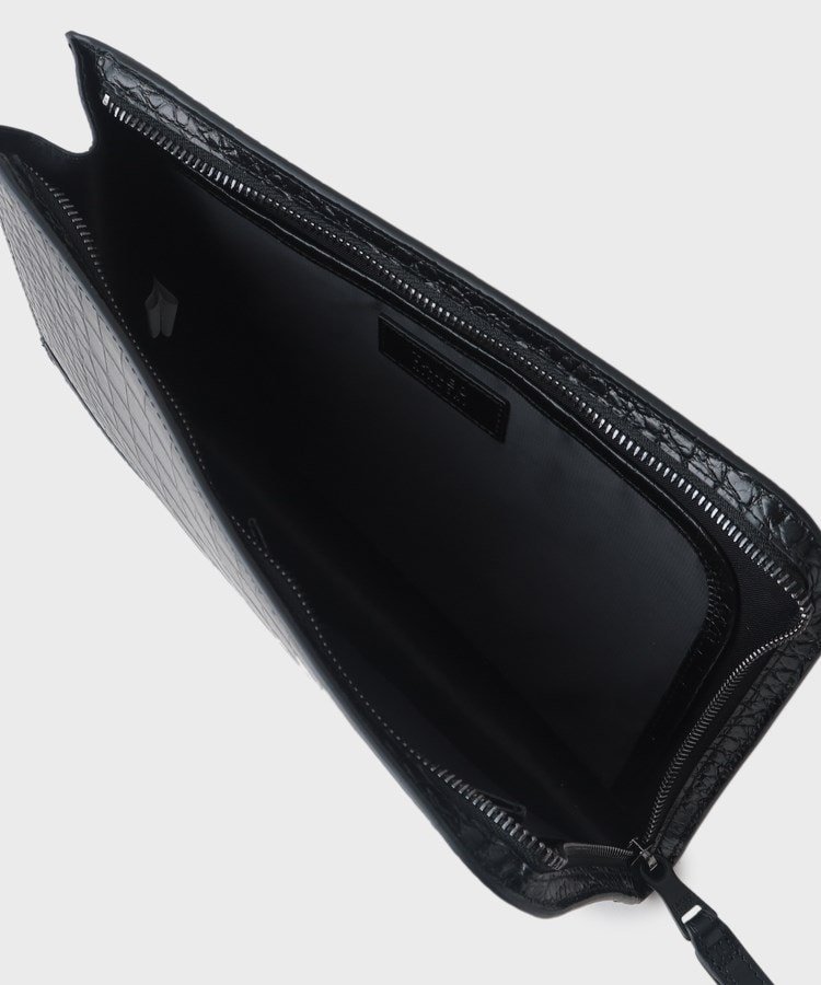 TAKEO KIKUCHI｜【冠婚葬祭】ブラックレザー クラッチバッグ | Rakuten