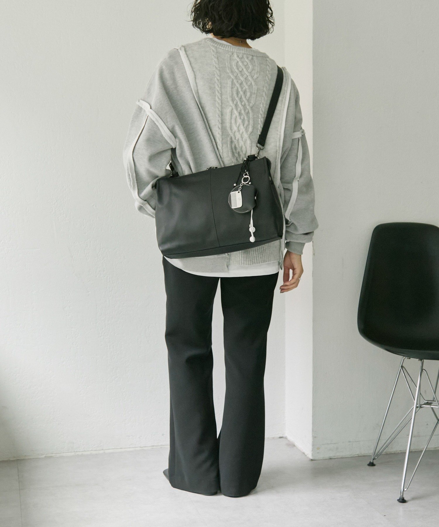 ear PAPILLONNER｜《本革/A4サイズ対応》2wayスクエアショルダーバッグ