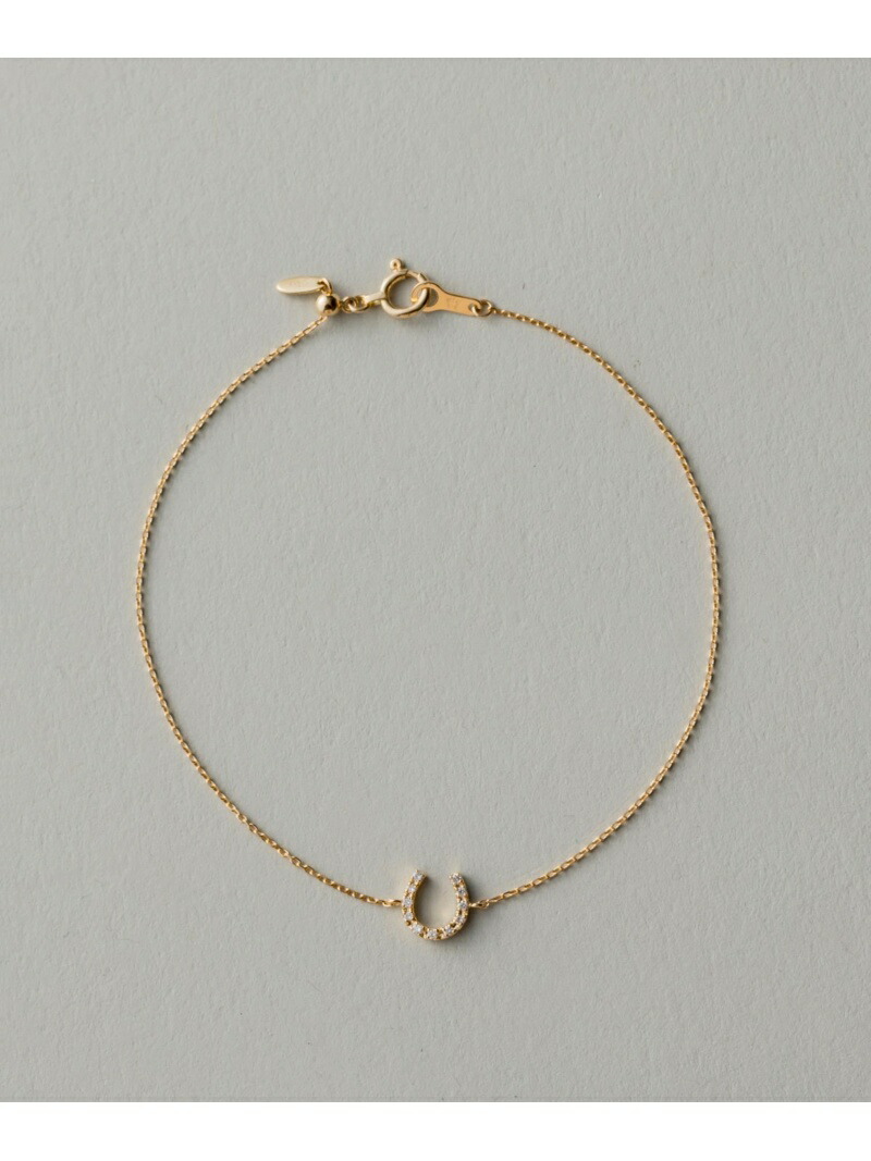 ete｜K18YG ホースシュー ダイヤモンド ブレスレット | Rakuten