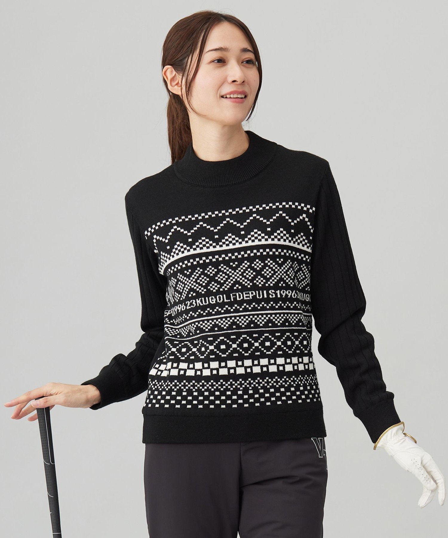 23区GOLF｜【WOMEN】【ウォッシャブル】フェアアイル柄ニット