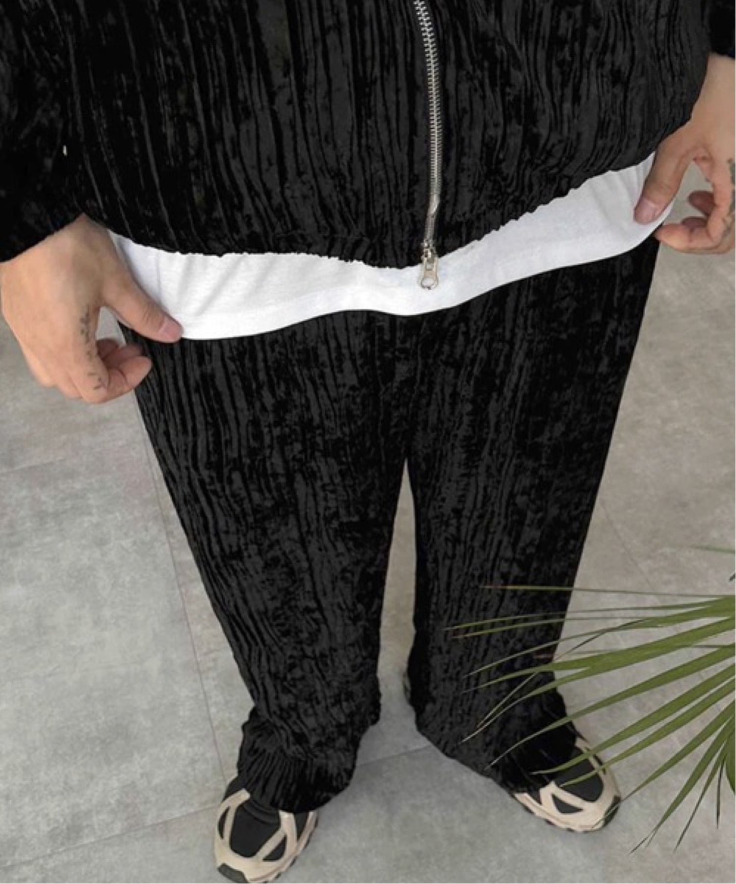 CERCA｜NOWLE/(M)ベロア調 トラックジャケット&パンツ ラグジュアリー