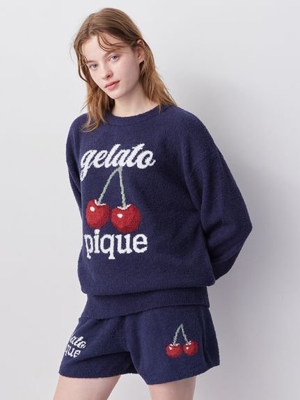 gelato pique｜【ONLINE限定】べビモコチェリージャガードプルオーバー