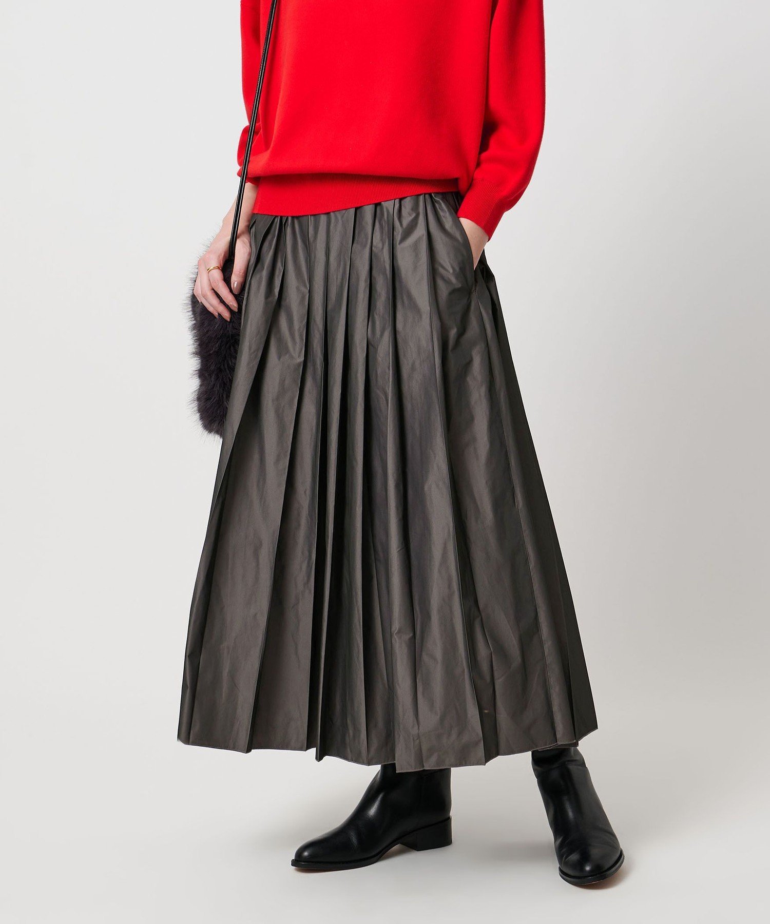 UNITED ARROWS｜シャンブレー タフタ プリーツ スカート | Rakuten