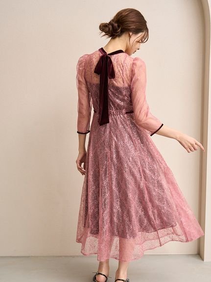 SNIDEL｜スパークルレースドレス | Rakuten Fashion(楽天ファッション