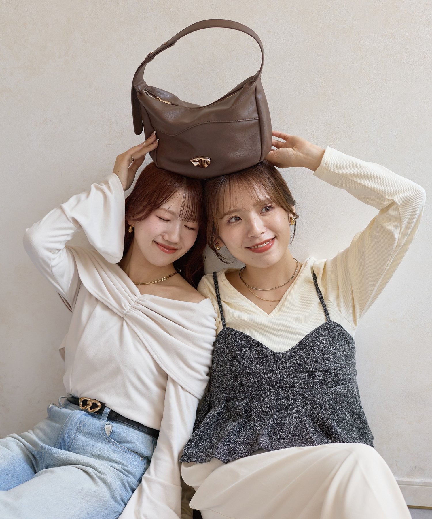 Thevon.｜【Yuna&Mayuコラボ企画】ニュアンスワンハンドルバッグ