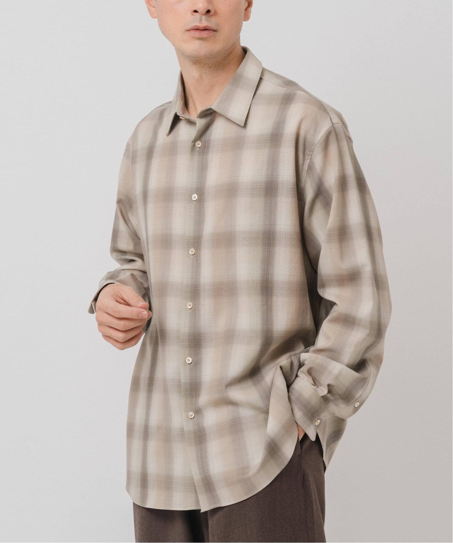 EDIFICE｜SUPER 120's ウール チェック レギュラー シャツ | Rakuten