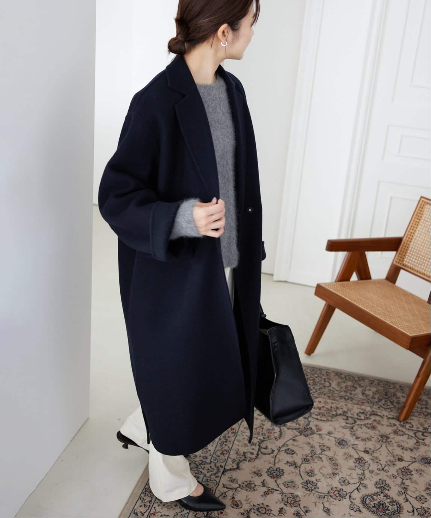 SLOBE IENA｜《追加》souple woolダブルフェイスチェスターコート