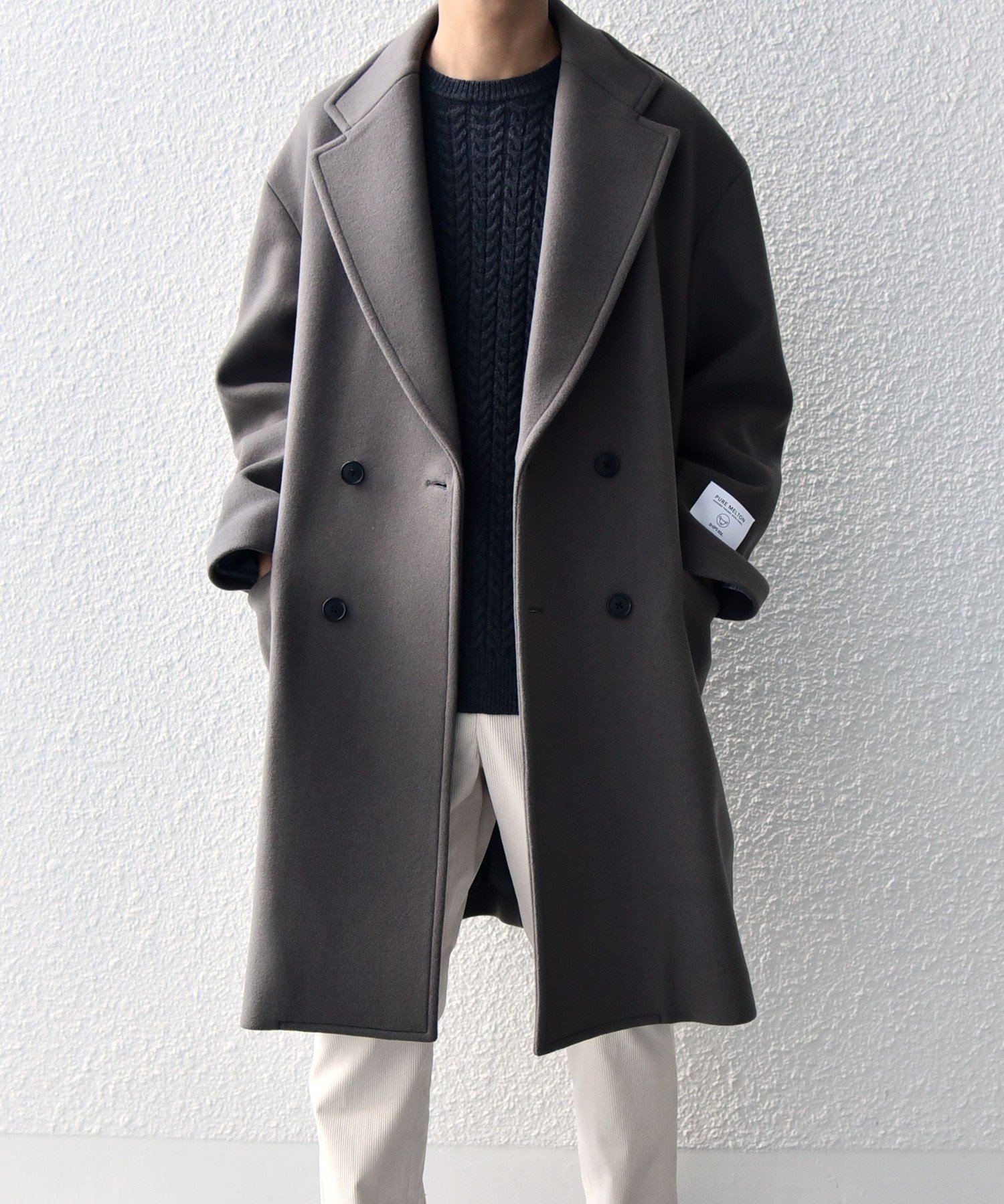 SHIPS｜SHIPS any: PURE WOOL MELTON ダブル チェスターコート