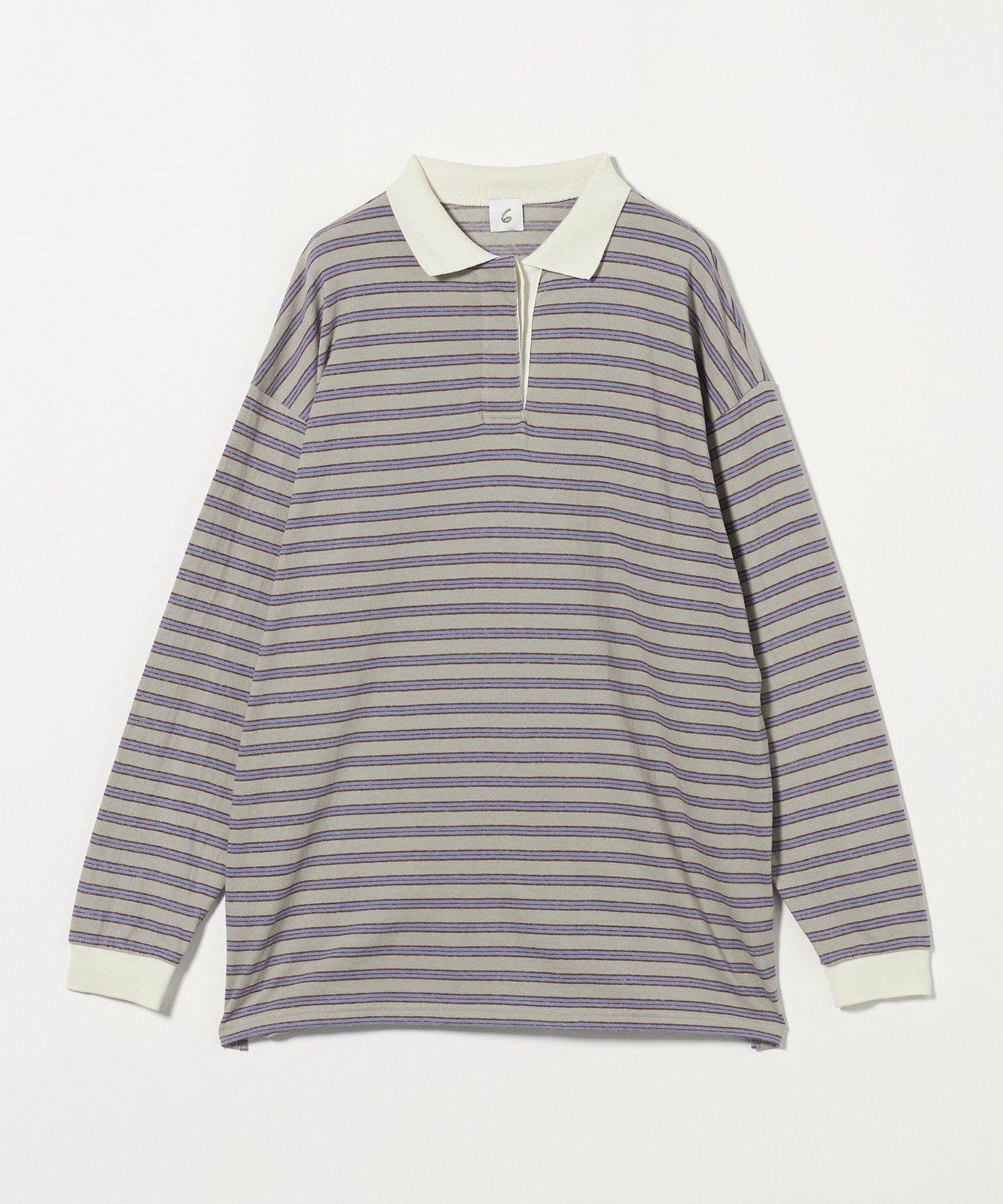 25AW 最新6 ROKU コットン ボーダー ラガー トップス シャツ ポロ BEAUTY&YOUTH UNITED ARROWS｜<6(ROKU)>コットン ボーダー ラガー