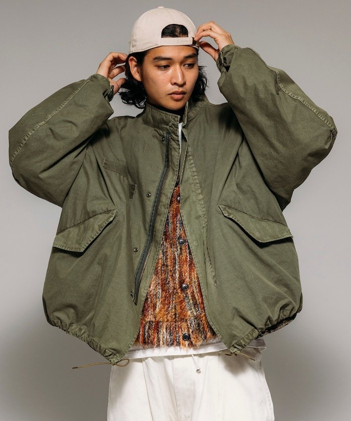 FREAK'S STORE｜フェード加工 M65 ショートモッズコート LINER SET