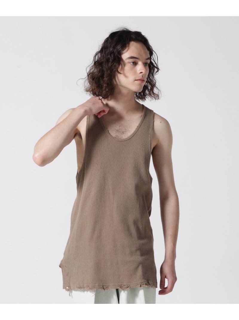 楽天市場】GARDEN TOKYO ANCELLM/アンセルム/DAMAGE WAFFLE TANKTOP