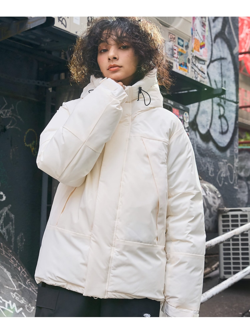 楽天市場】【SALE／47%OFF】MSG スタンドネックフードボリューム中綿