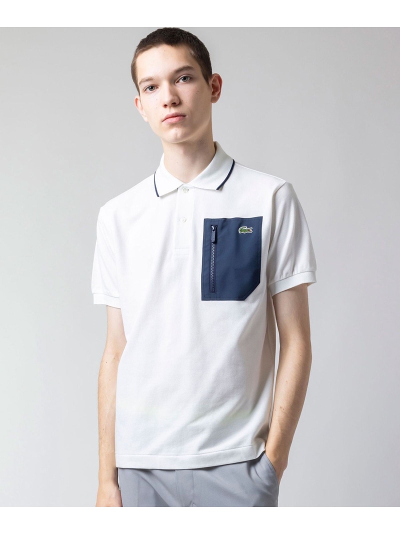 楽天市場】LACOSTE アウトドアジップポケット半袖ポロシャツ ラコステ
