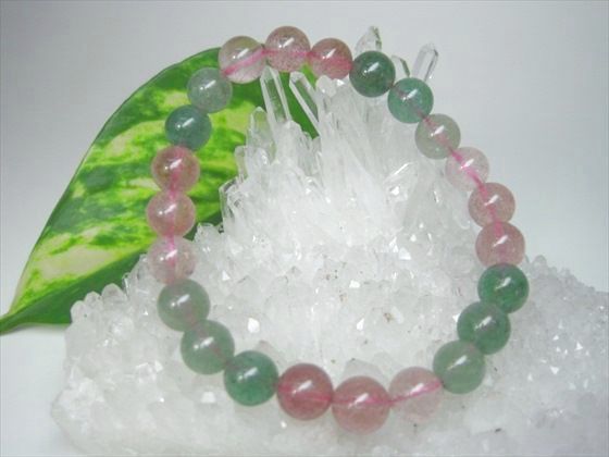 楽天市場】【均一ブレスレット】ミックスストロベリークォーツ品質