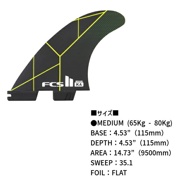 楽天市場】FCS2 エフシーエスツー PC KA TRI FIN SET トライフィン