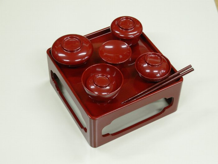 楽天市場】仏膳 6寸 木製 朱 6.0 御霊供膳 漆塗り 送料無料 仏具 お膳