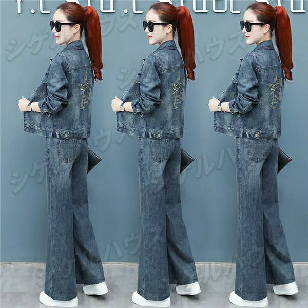 楽天市場】デニムジャケット デニムコート デニムパンツ レディース