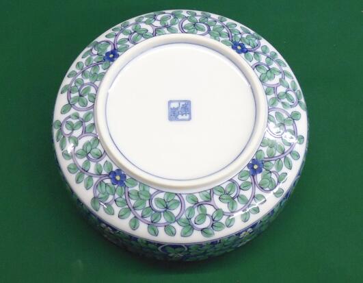 楽天市場】庫山窯 前畑陶器 緑彩小紋 菓子鉢 大小 2個セット（箱に汚れ