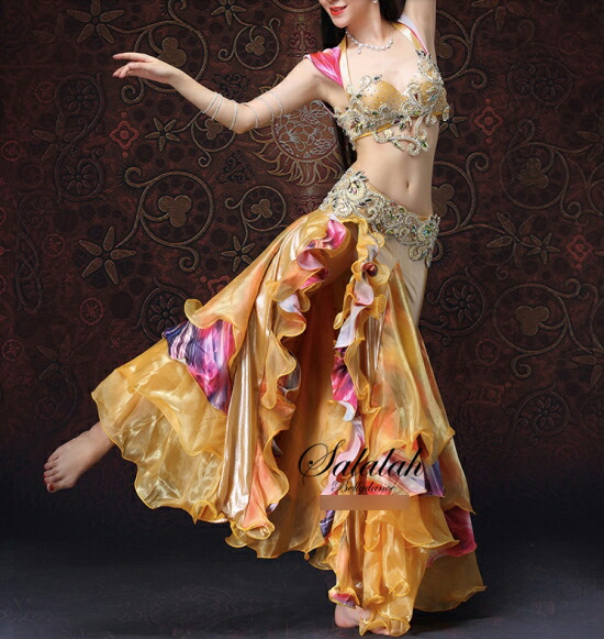 楽天市場】格安オリエンタル衣装 OC0240 ブラ スカート ベルト サテン