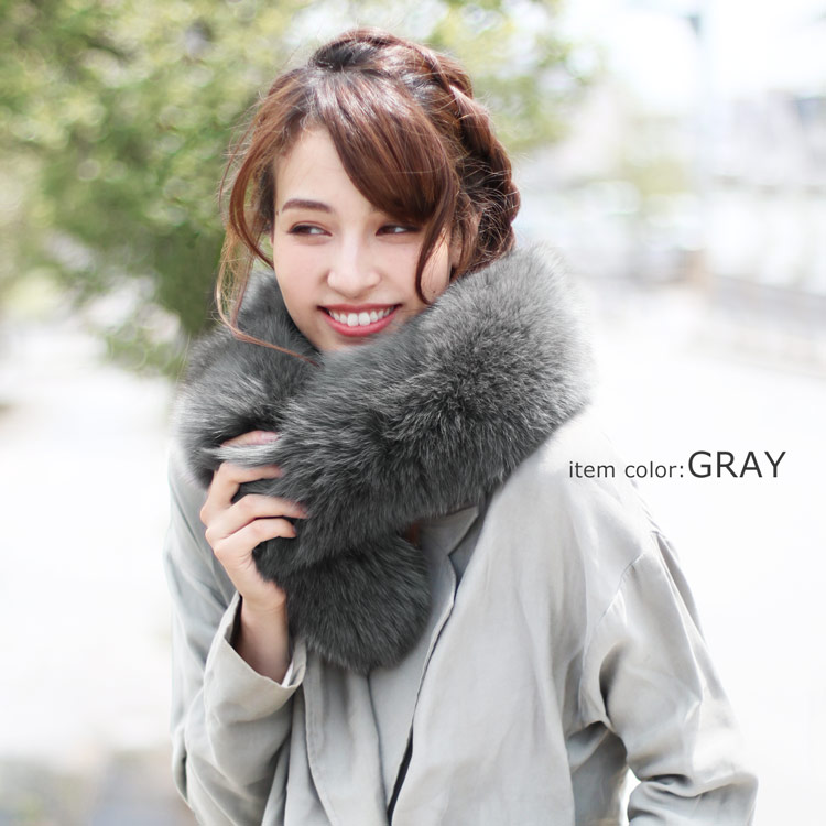 楽天市場】フォックス ファー マフラー レディース ファーマフラー