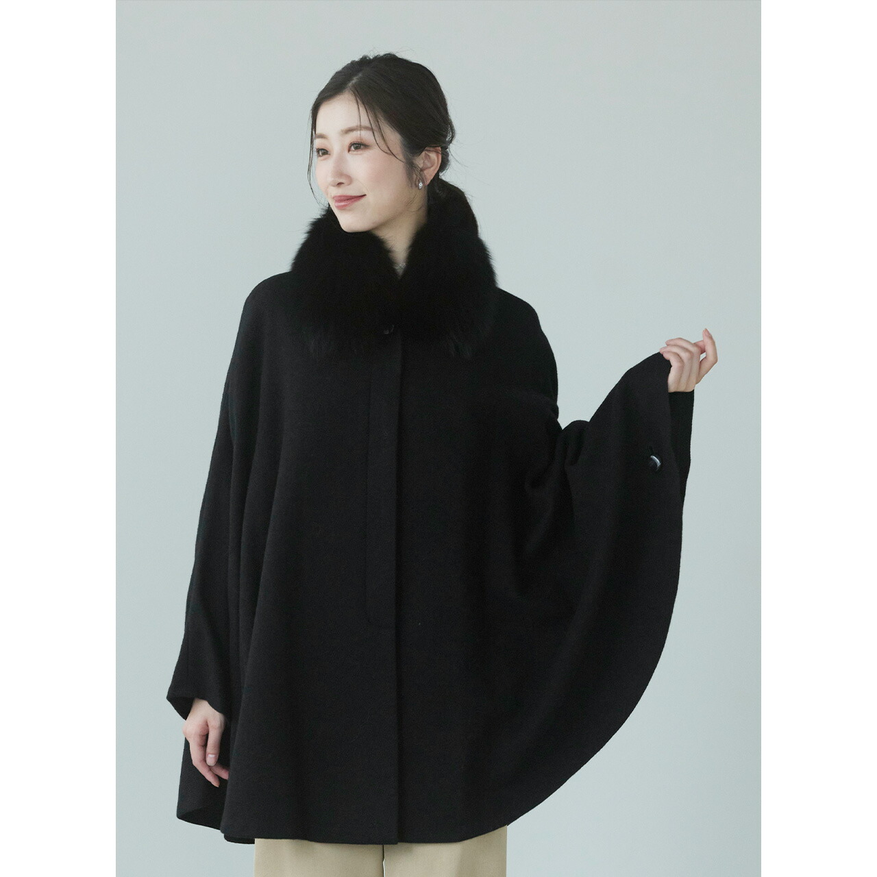 楽天市場】【10%offクーポン】ケープ カシミヤ 100% ポンチョ 軽量 弱