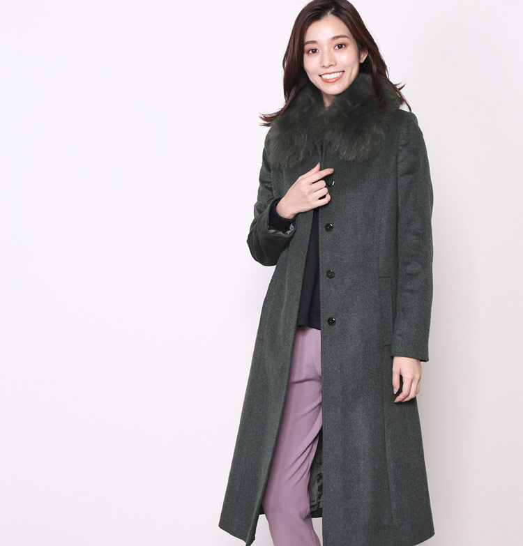 楽天市場】【10%offクーポン】カシミヤ コート レディース 100