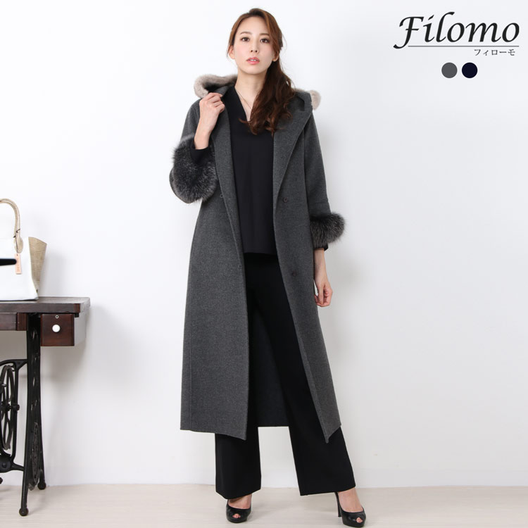 楽天市場】【10%offクーポン】Filomo ロングコート レディース