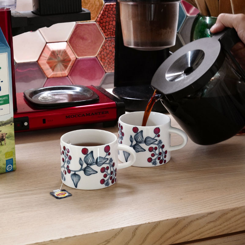 楽天市場】アラビア / ルノ ティーカップ フロストベリー [Arabia Runo