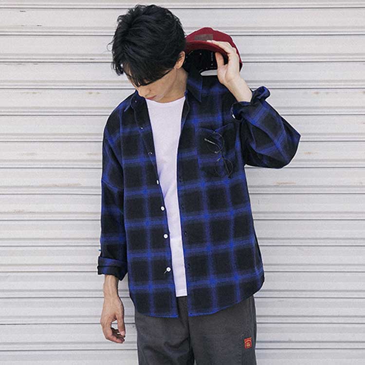 楽天市場】チェック柄 シャツ チェックシャツ 長袖 シャツ シャツ