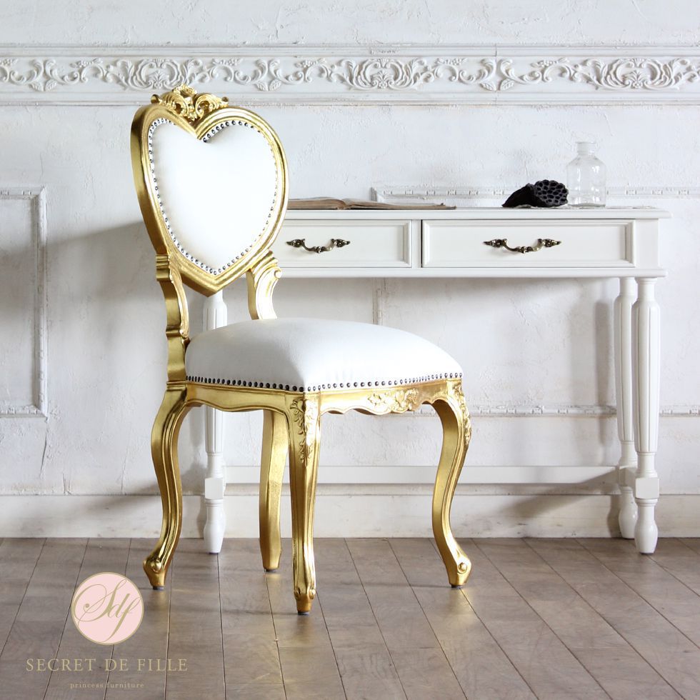 楽天市場】姫系 家具 かわいい ロココ 調 アンティーク 風 チェア 猫脚