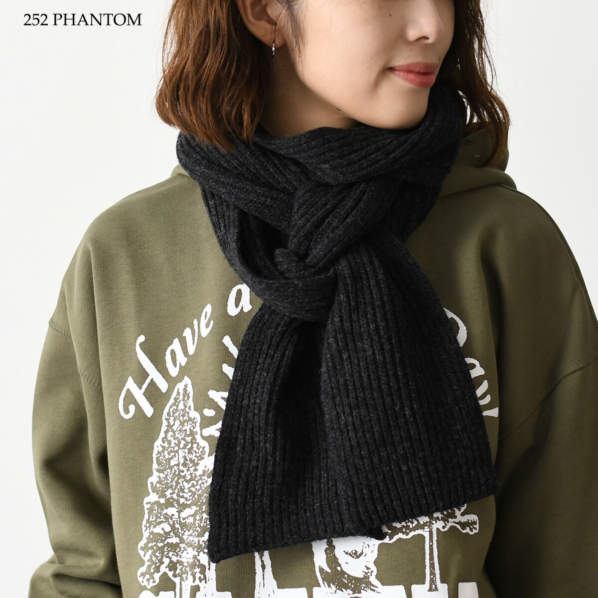 楽天市場】【P10倍対象】GANNI ガニー マフラー ストール リブニット