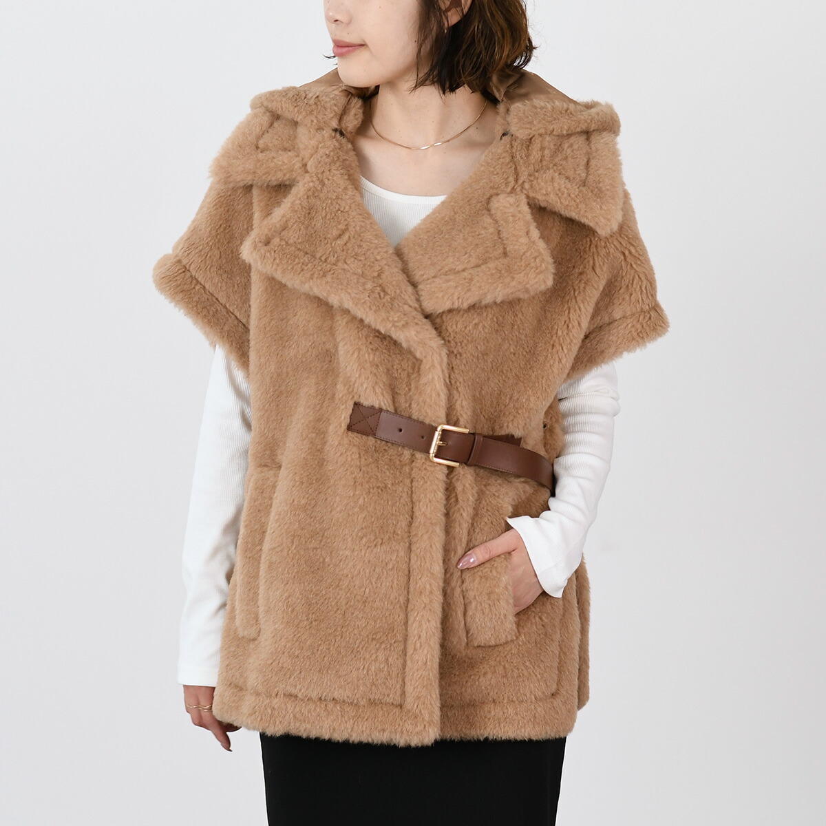 楽天市場】Max Mara マックスマーラ ポンチョ ケープ アウター LANOSO4