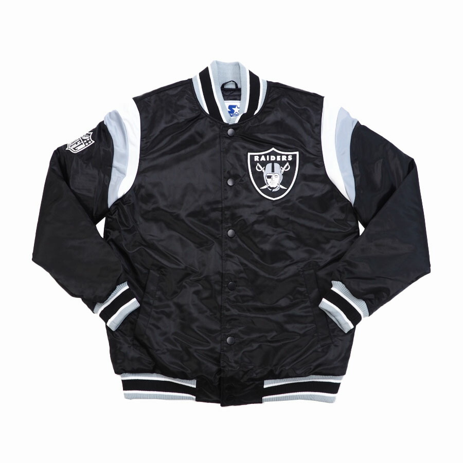 楽天市場】NFL レイダース ジャケット スタジャン Shut Out Varsity