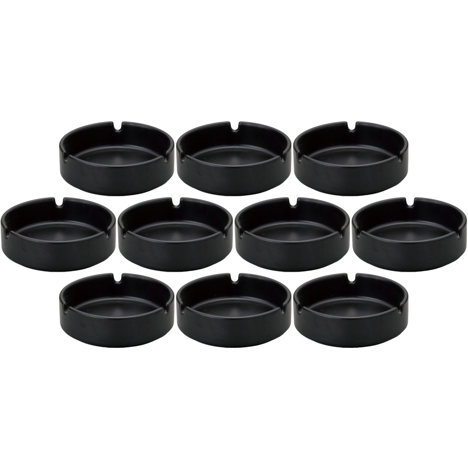 楽天市場】10個セット 灰皿 ラウンド灰皿 黒マット [9.3×3cm