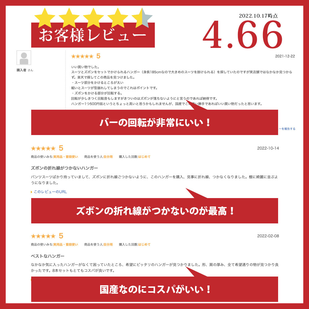 楽天市場】まとめ買い8本セット ジャケットハンガー【シンコハンガー