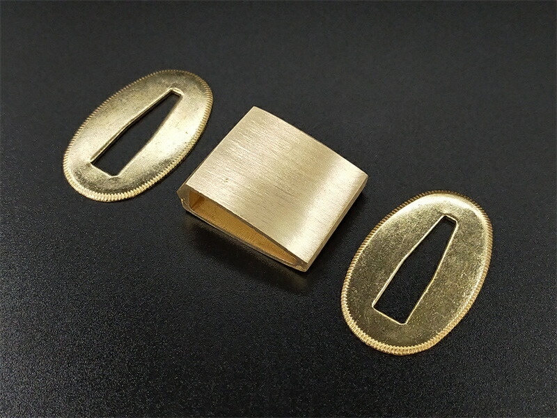 楽天市場】はばきセット 切羽 黄銅製 金色 日本刀装具 : 王様の愛物