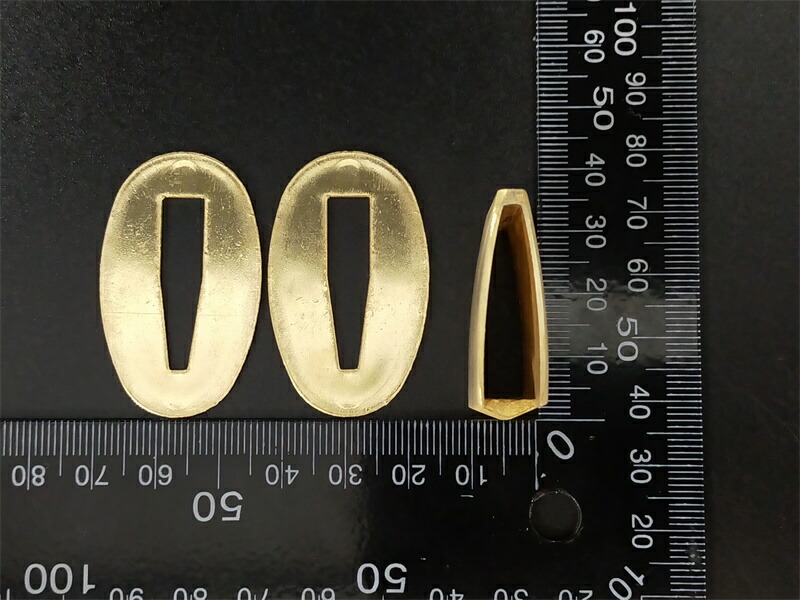 楽天市場】はばきセット 切羽 黄銅製 金色 日本刀装具 : 王様の愛物