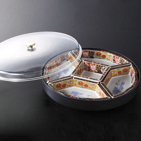 楽天市場】オードブル 容器 おしゃれ 陶器 回転式 フードカバー 付き