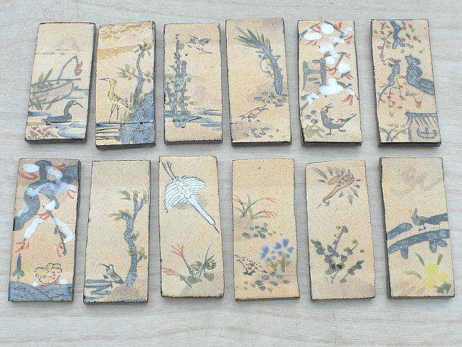 楽天市場】京焼 清水焼 乾山花鳥十二月箸置き揃え : 京焼清水焼専門店