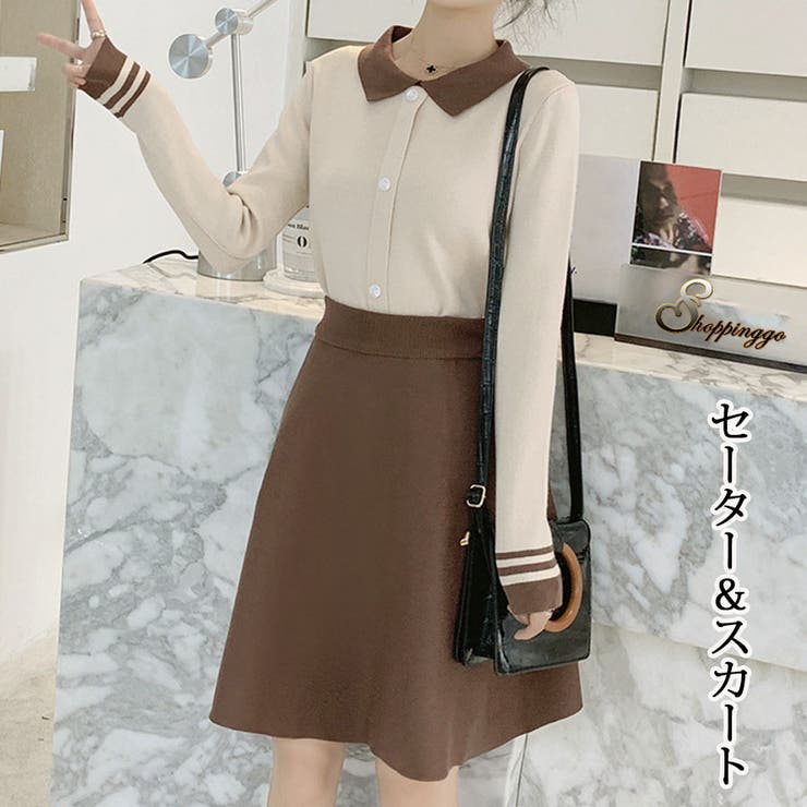 楽天市場】shoppinggo ニットセットアップ レディース セーター