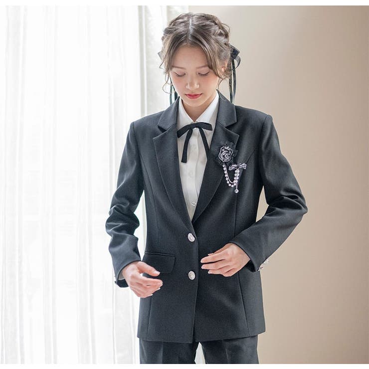 みさき【キャサリンコテージ】150サイズ 黒フォーマルスーツ 7アイテム