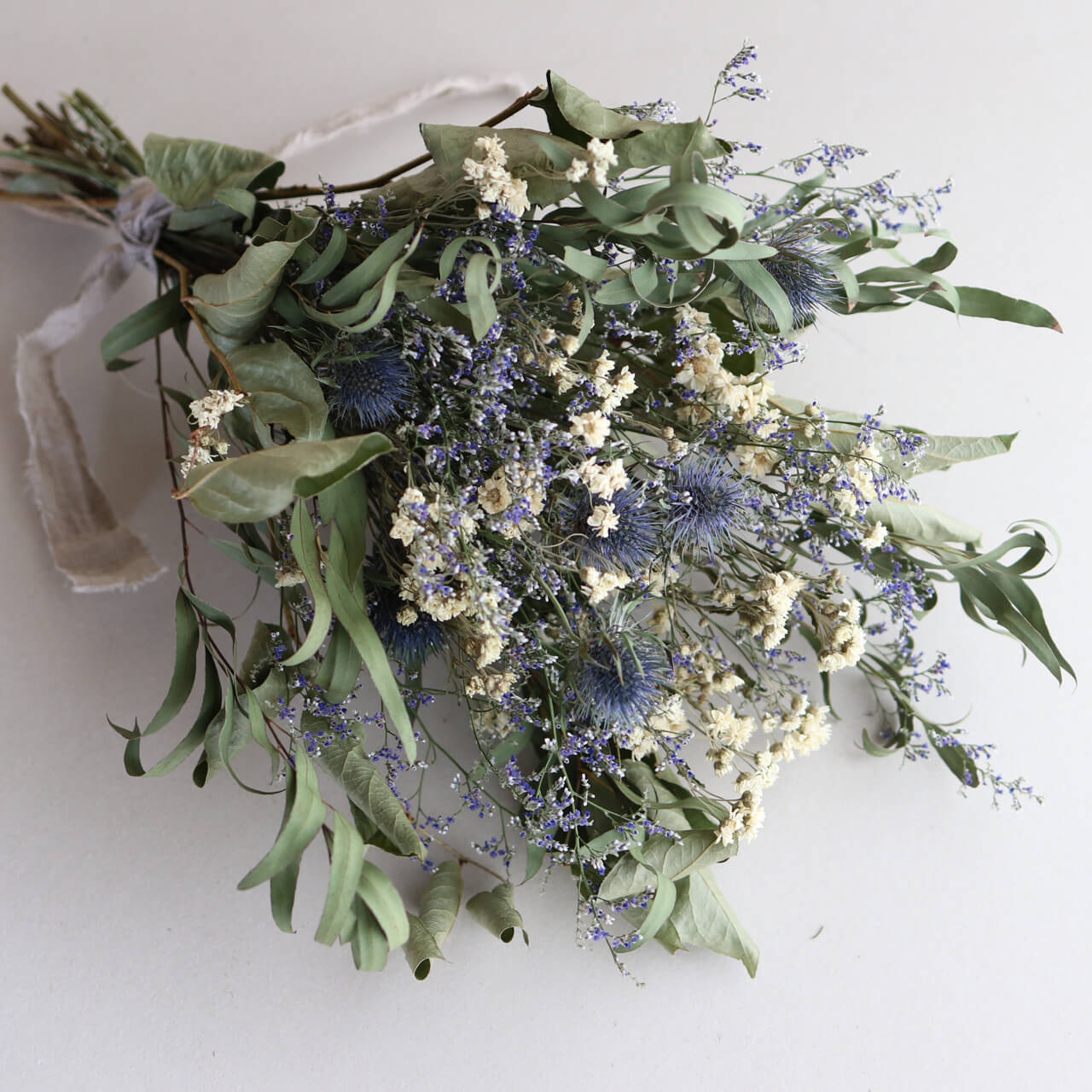 楽天市場】ブルーグリーンスワッグ ドライフラワー ＊ エリンジューム