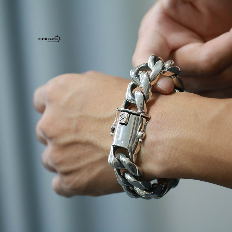 楽天市場】超重厚 シルバー925 喜平ブレスレット シルバー喜平チェーン