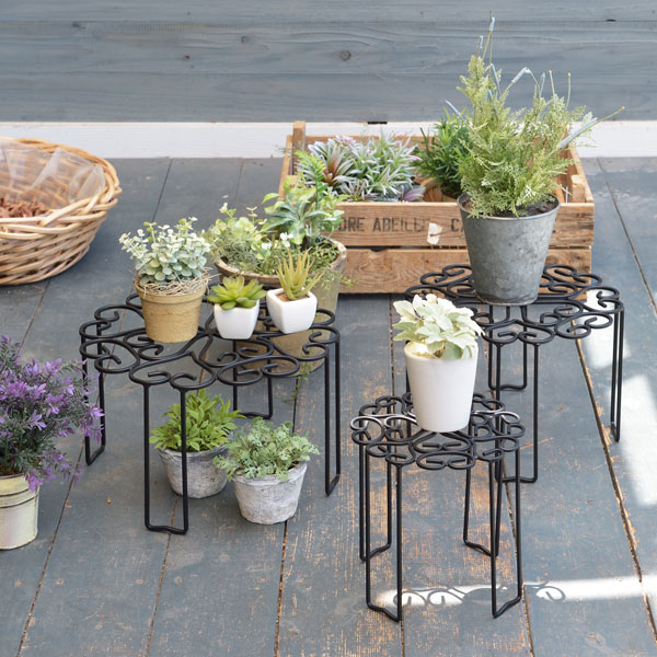 楽天市場】のせるんです ロング 300 プランタースタンド おしゃれ