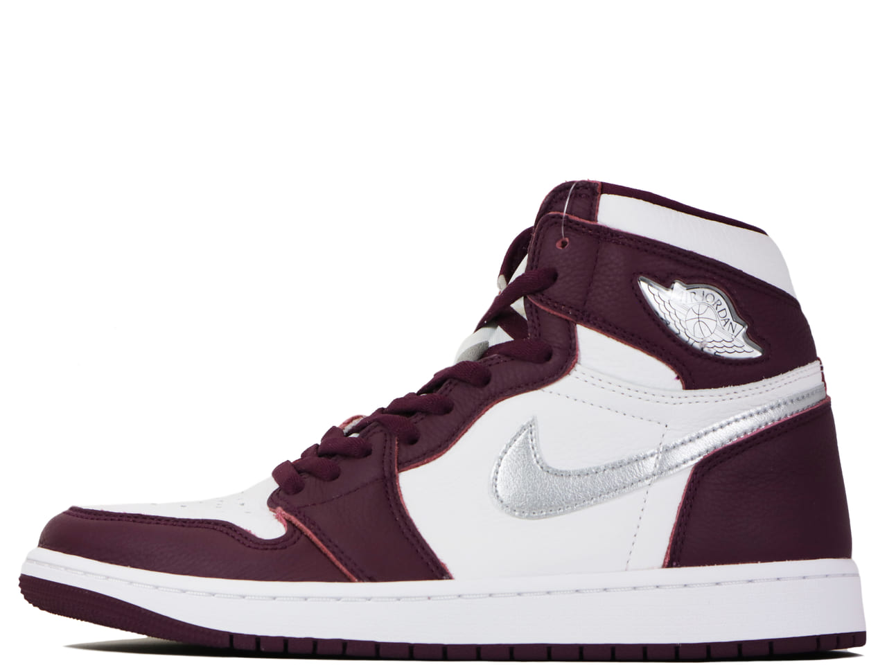 楽天市場】NIKE AIR JORDAN 1 RETRO HIGH OG BORDEAUX/METALLIC SILVER