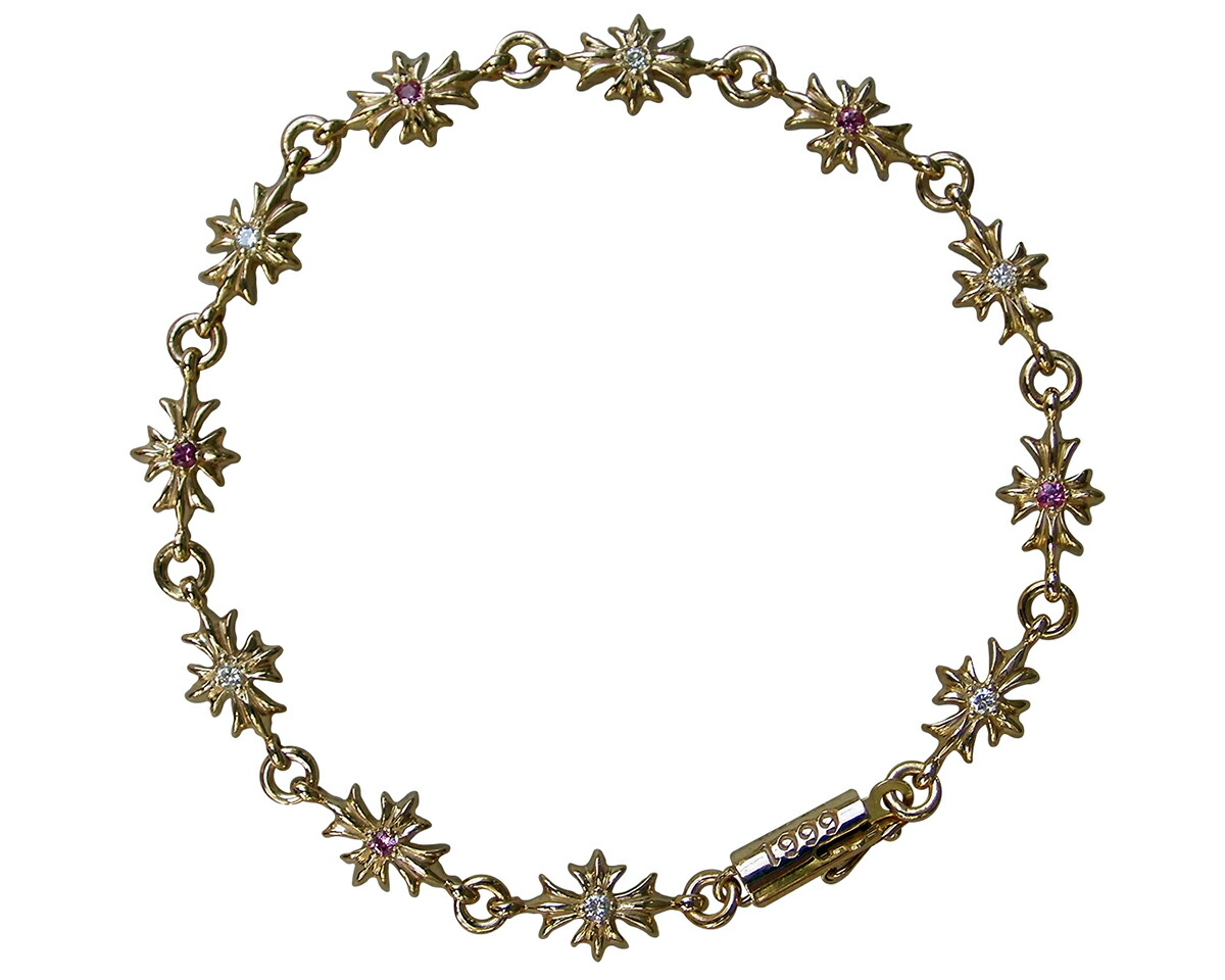 楽天市場】CHROME HEARTS TINY E CH PLUS BRACELET 22K W/PAVE