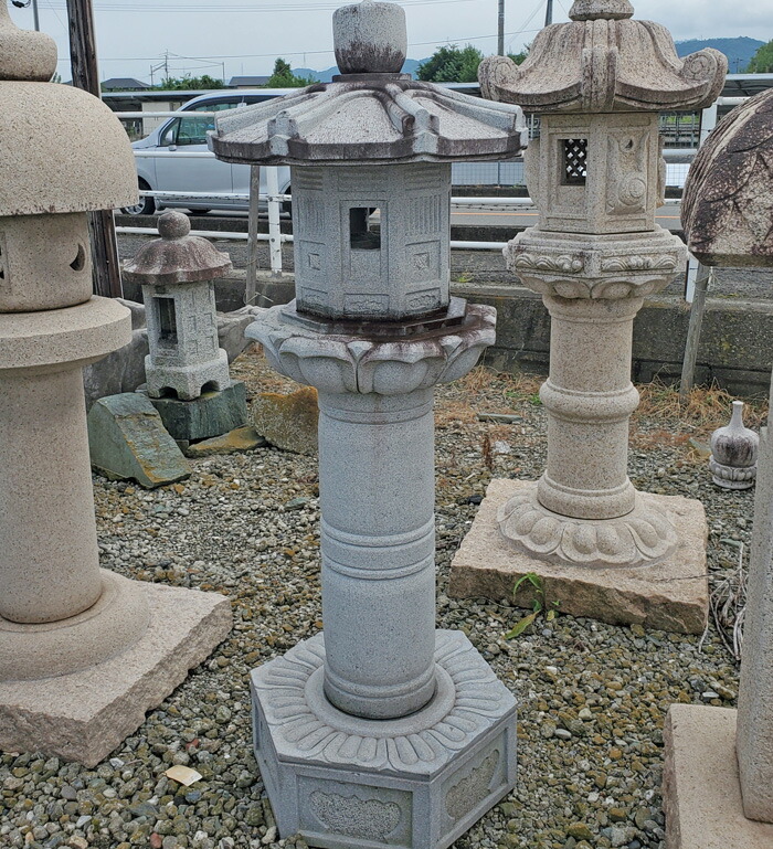 楽天市場】【重量物商品】【営業所止め】柚木灯篭（6尺)御影石日本