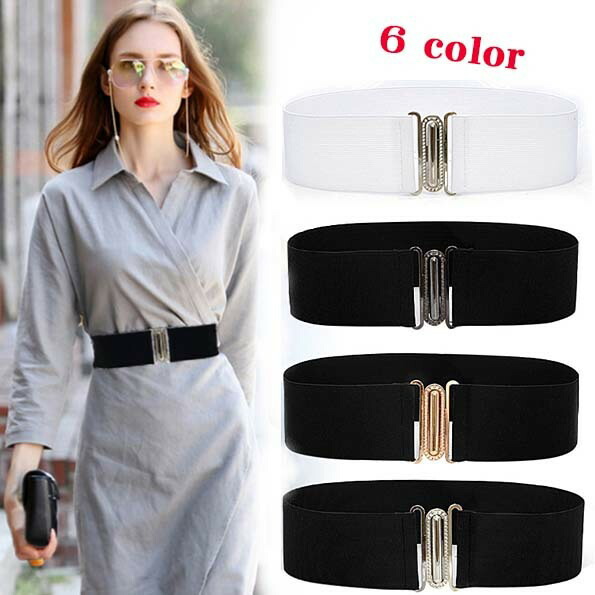 楽天市場】7cm【Oval ストレッチベルト】レディース ゴールド バックル